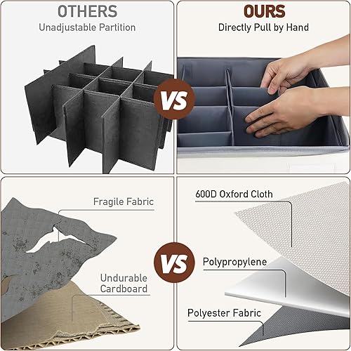 Miniatura 4 de Organizador de zapatos para armario, 1 paquete de contenedores plegables de almacenamiento de zapatos con cubierta transparente, contenedores