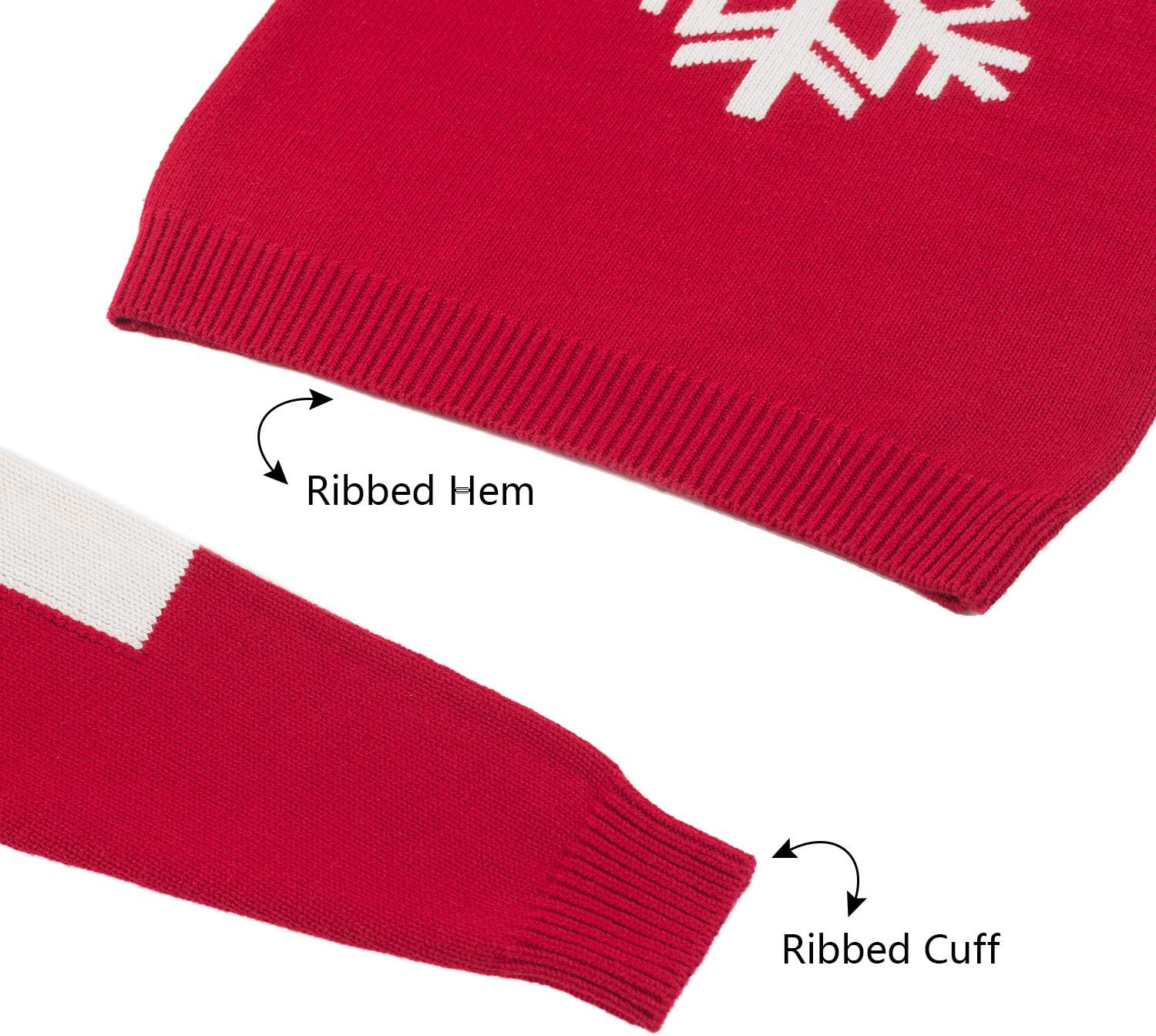Warm Sweater for Kids Baby Boy Toddler Cute Crew Neck Jacquard with Snow Flake Long Sleeve Pullover for Chrismas