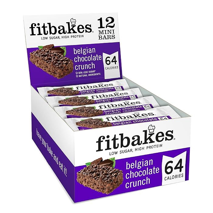 Buy Fitbakes Diet Snack Bars 64 Calories (12x19g) Mini Belgian