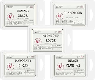 Luxury 5 Pack Soy Wax Melts – Fresh from The Farm Wax Cubes for Warmers – 5 Hotel & Spa Scents – Farm Fresh Wax Melts – Hand Poured in USA