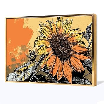 ひまわり 絵画（5） ゴッホ『5本のひまわり』複製画 【額入り】 絵画 〜ART❖MUSEUM