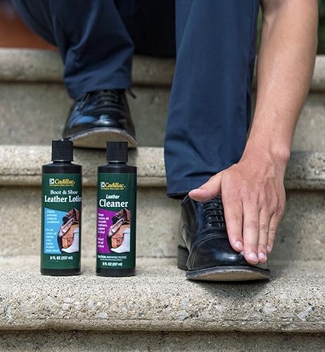 Miniatura 4 de Cadillac Loción limpiadora y acondicionadora de botas y zapatosde cuero acondiciona limpia pule y protege el cuero de todo coloresideal para calzado