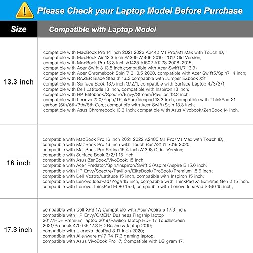Miniatura 6 de MOSISO Bolsa de hombro para laptop compatible con computadora Dell HP Acer Samsung Sony Chromebook de 17 a 173 pulgadas funda de mármol acuarela con