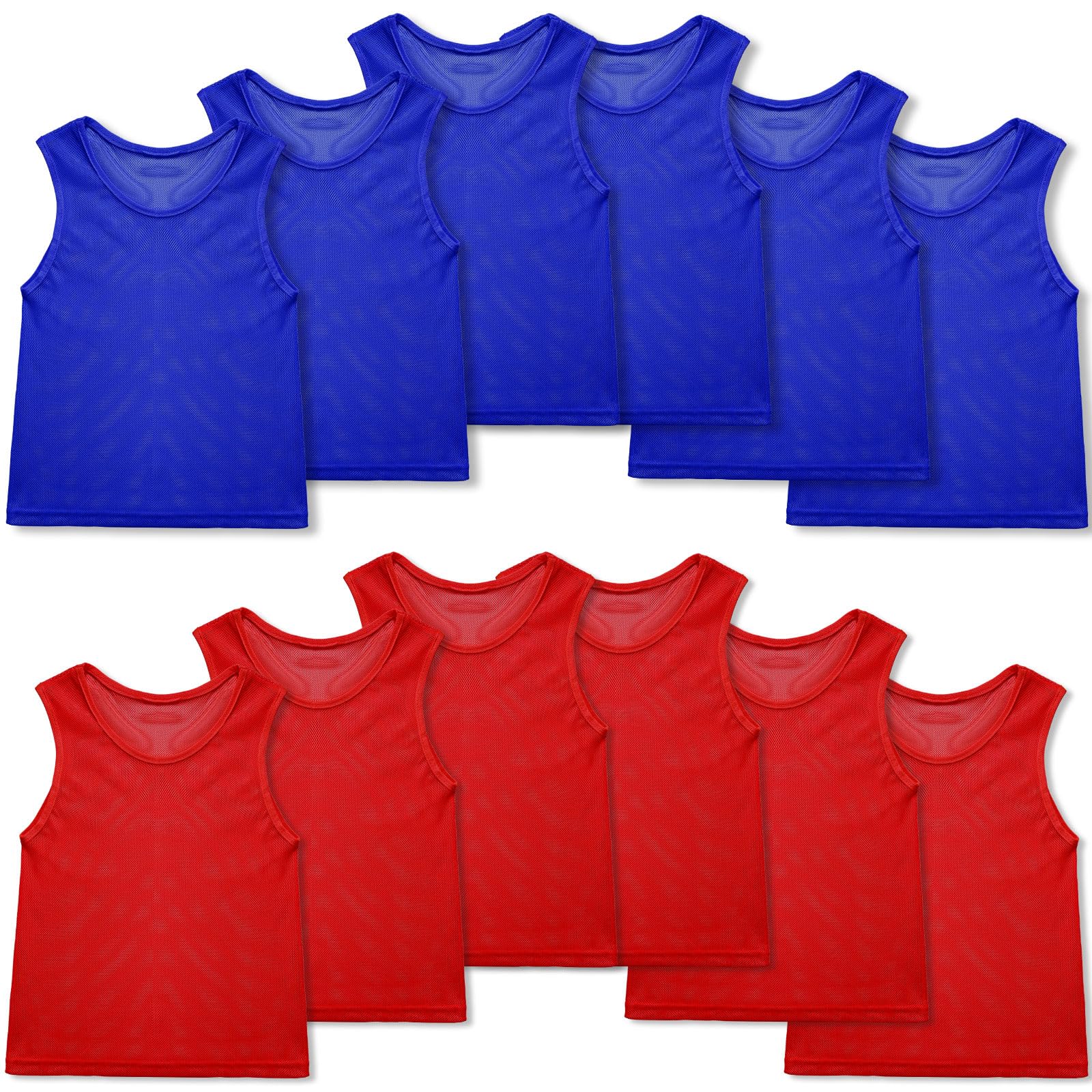 Sintege 12 Pcs Soccer Pinnies Pennies Youth Adult