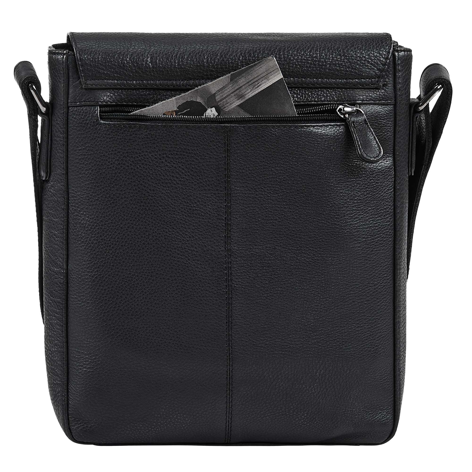 STILORD 'Cosmo' Vintage Mariconera Piel Auténtico para Hombres Bolso Bandolera Mediana Compacta para Tablet 12 Pulgadas Messenger de Piel Auténtica Bolsa Cruzada
