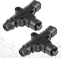 Vista 1 de NMEA 2000 (N2k) (Tee) - Conector en T Accesorios para barcos Garmin Lowrance Simrad B&G Navico Networks, IP67 impermeable, conexión estable