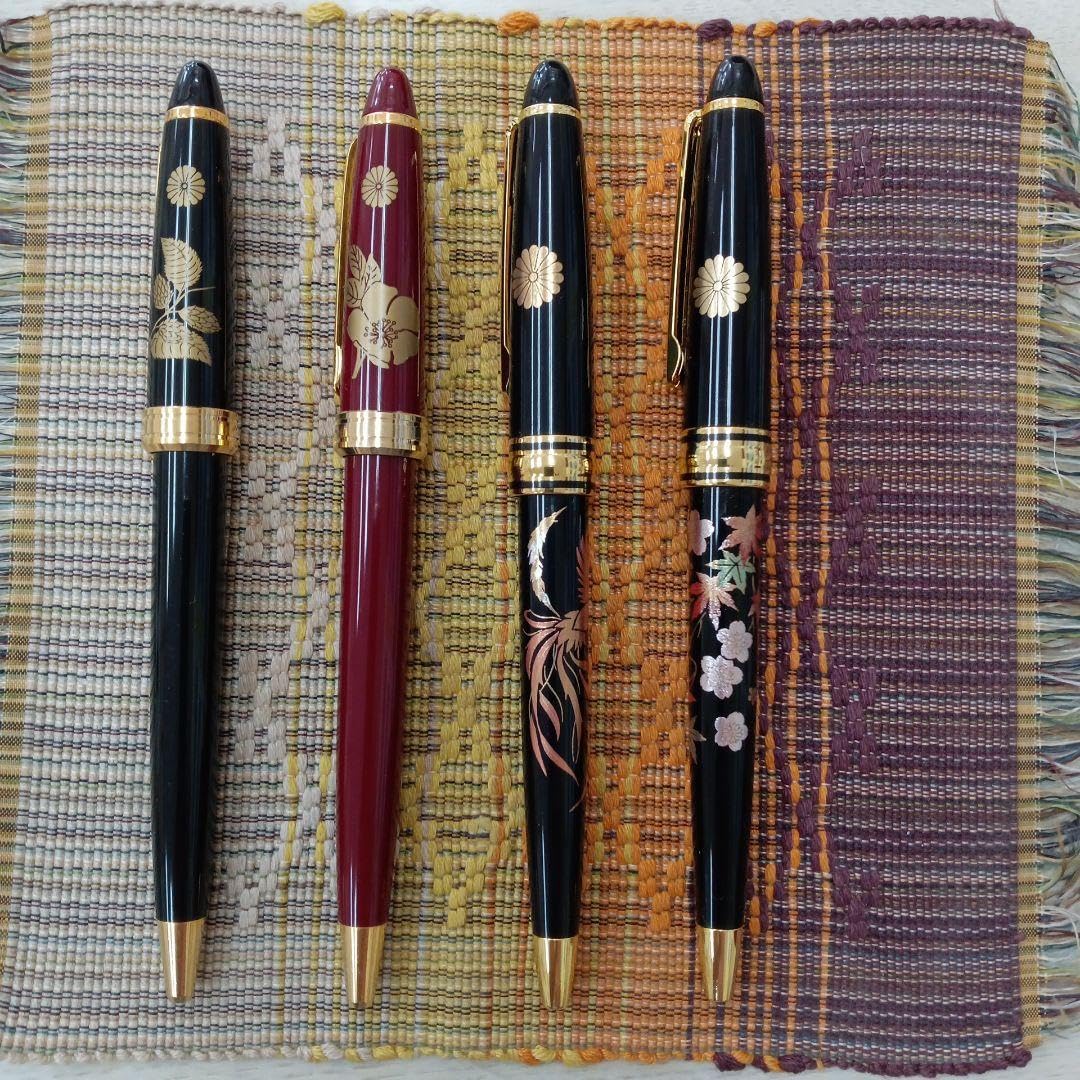 菊の御紋入 皇居参観記念&はまなす ボールペン セット品