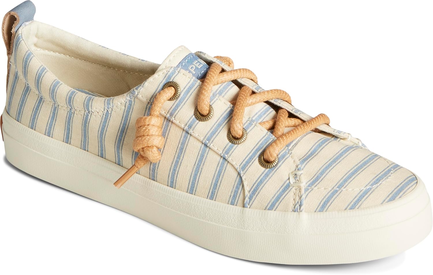 Sperry Women's Crest Vibe Seasonal Sneaker, White, 6.5