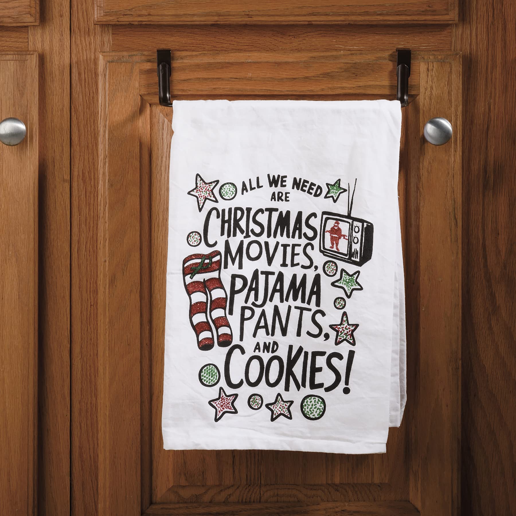 Primitives by Kathy Torchon de cuisine - 109659 - Motifs de Noël - Pyjama pantalon et cookies