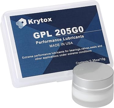 Keyboard Lube Krytox GPL 205GD0 Pure PFPE/PTFE Grease Lubricant for for Mechanical Keyboard Linear & Tactile Switches, Stabilizers, and Springs10g/0.35oz