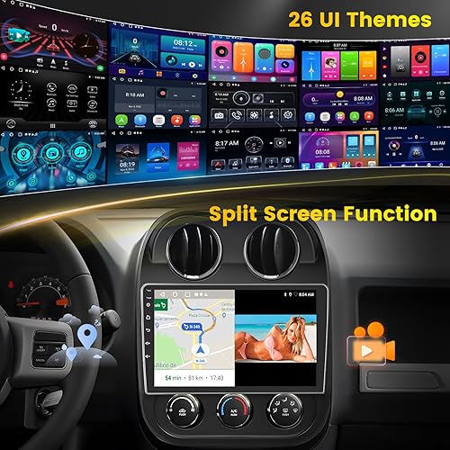 Miniatura 65 de (2+64G) para Jeep Compass Patriot 2010-2016 Android 13 Radio, pantalla táctil de 10.1 pulgadas estéreo de coche con Apple CarPlay Android Auto