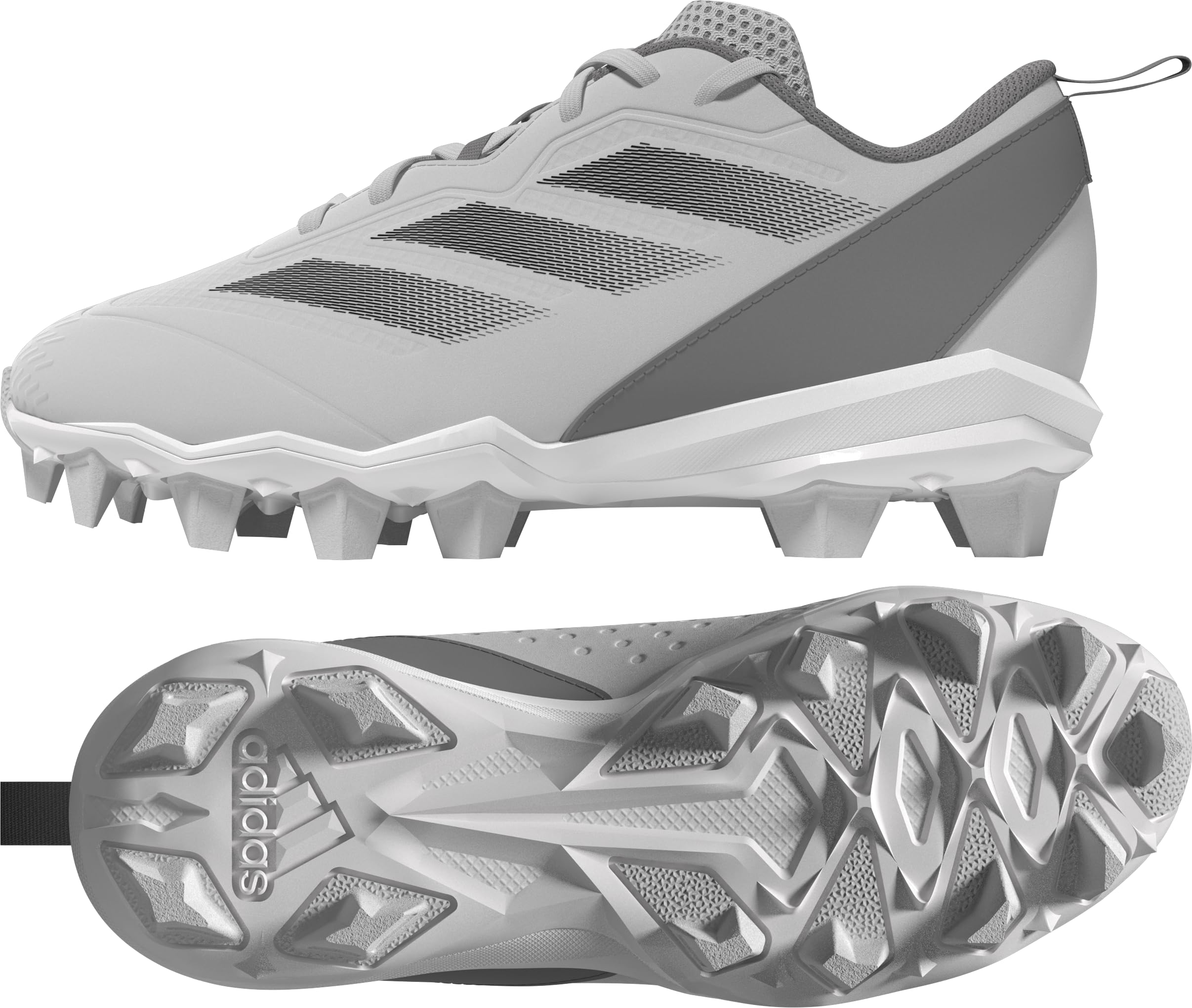 adidas Adizero Instinct Mid (Toddler/Little Big Kid) Sneaker, Team Light Grey/Black/Grey, 1 US Unisex