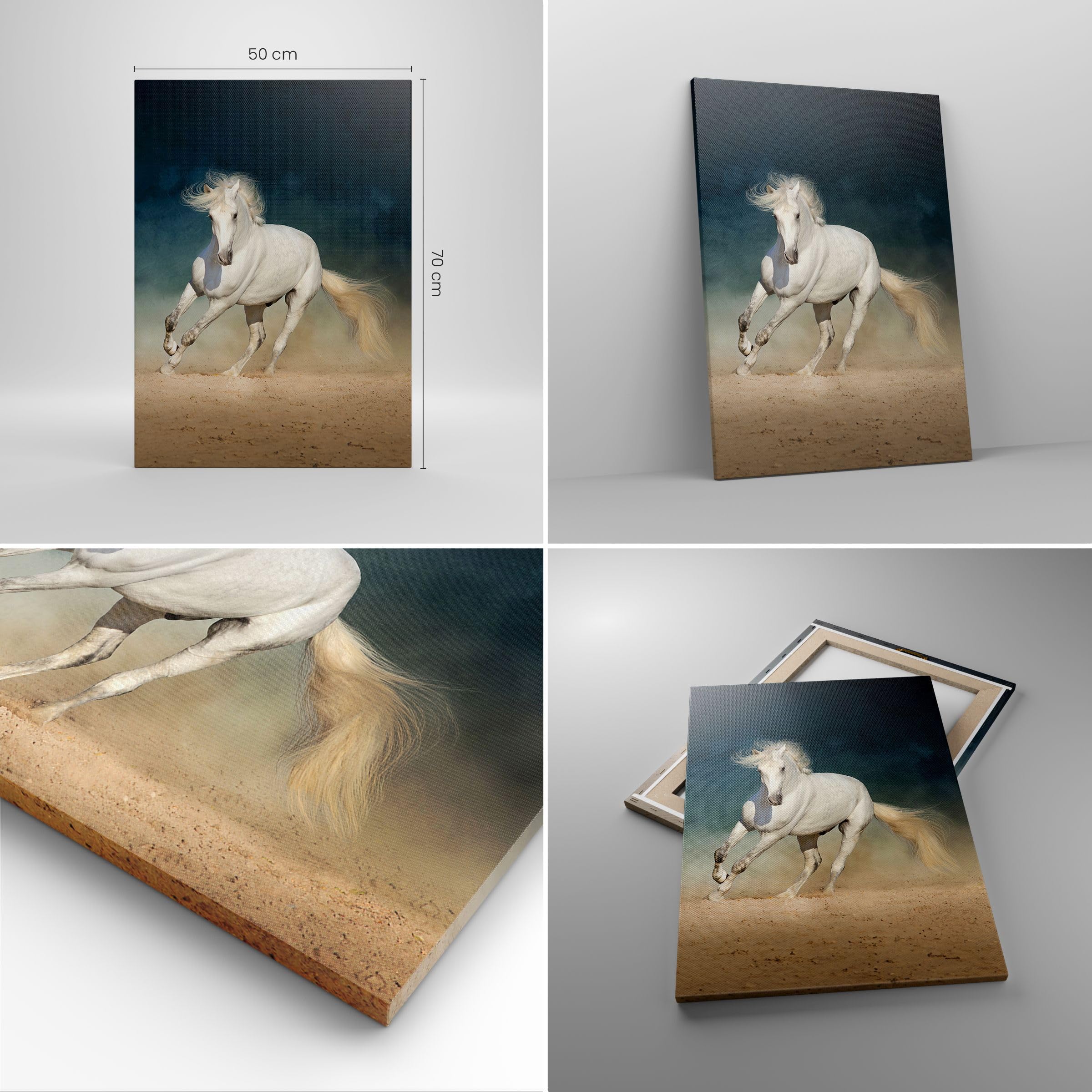 Cuadro sobre Lienzo 50x70 cm Moderno Vertical Naturaleza Animales - 5252
