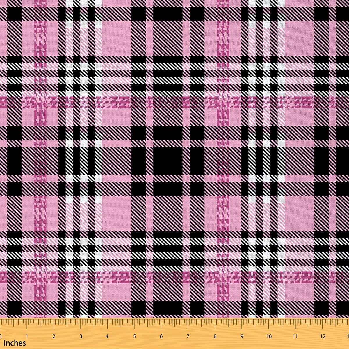 Feelyou Tartan Plaid Fabric