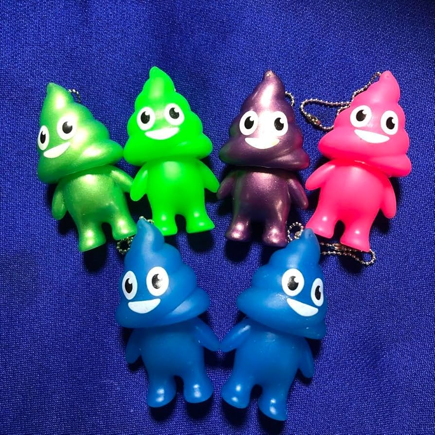 Amazon.co.jp: うんこキーホルダー 5色 6個セット : おもちゃ