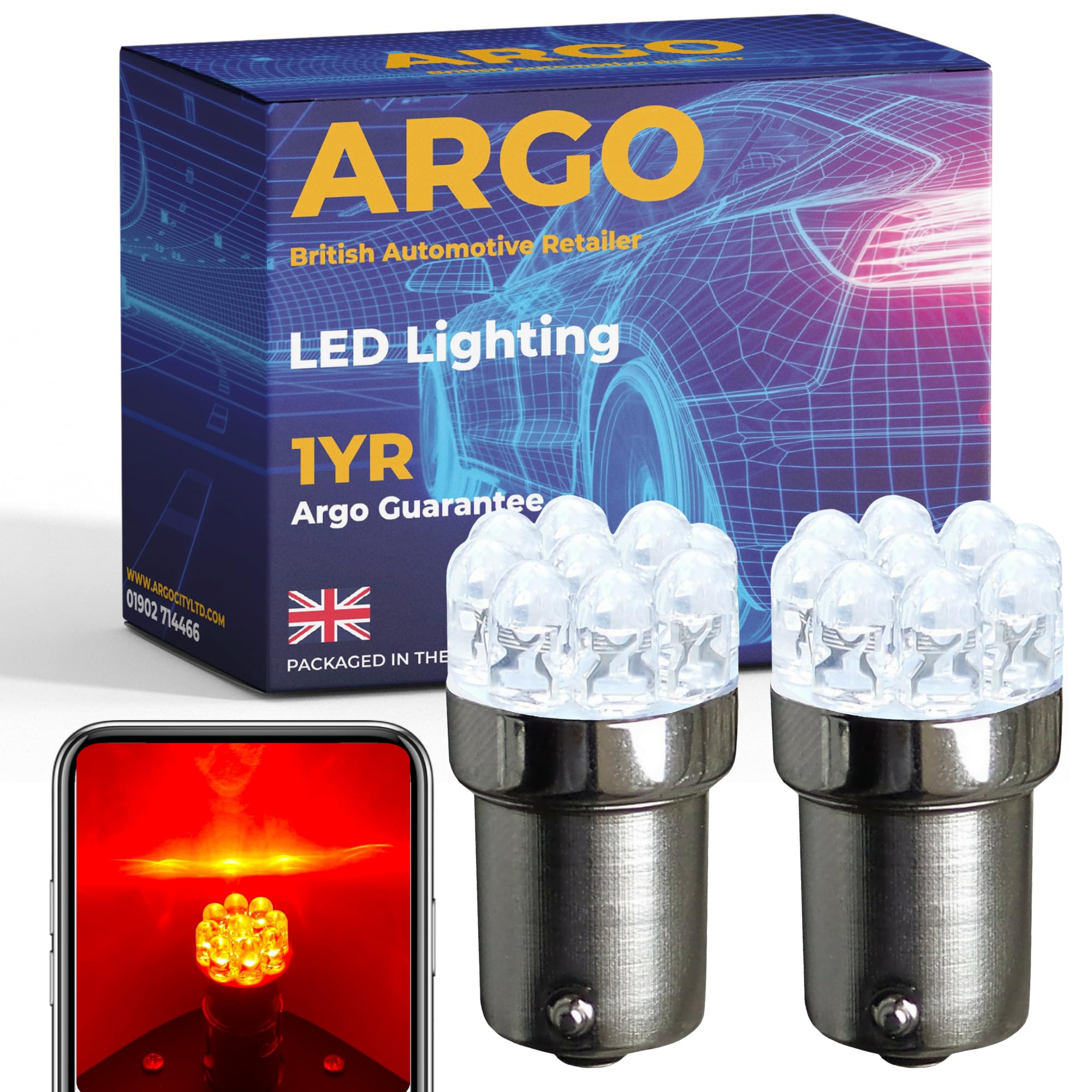 Argo 382 P21w Bulb Xenon Red Led Car Bulbs 12v Stop Tail Brake Light Bulbs 1156 Ba15s Rear Fog Light P21w Led Bulb Replacement Upgrade Super Bright Car Light Bulbs