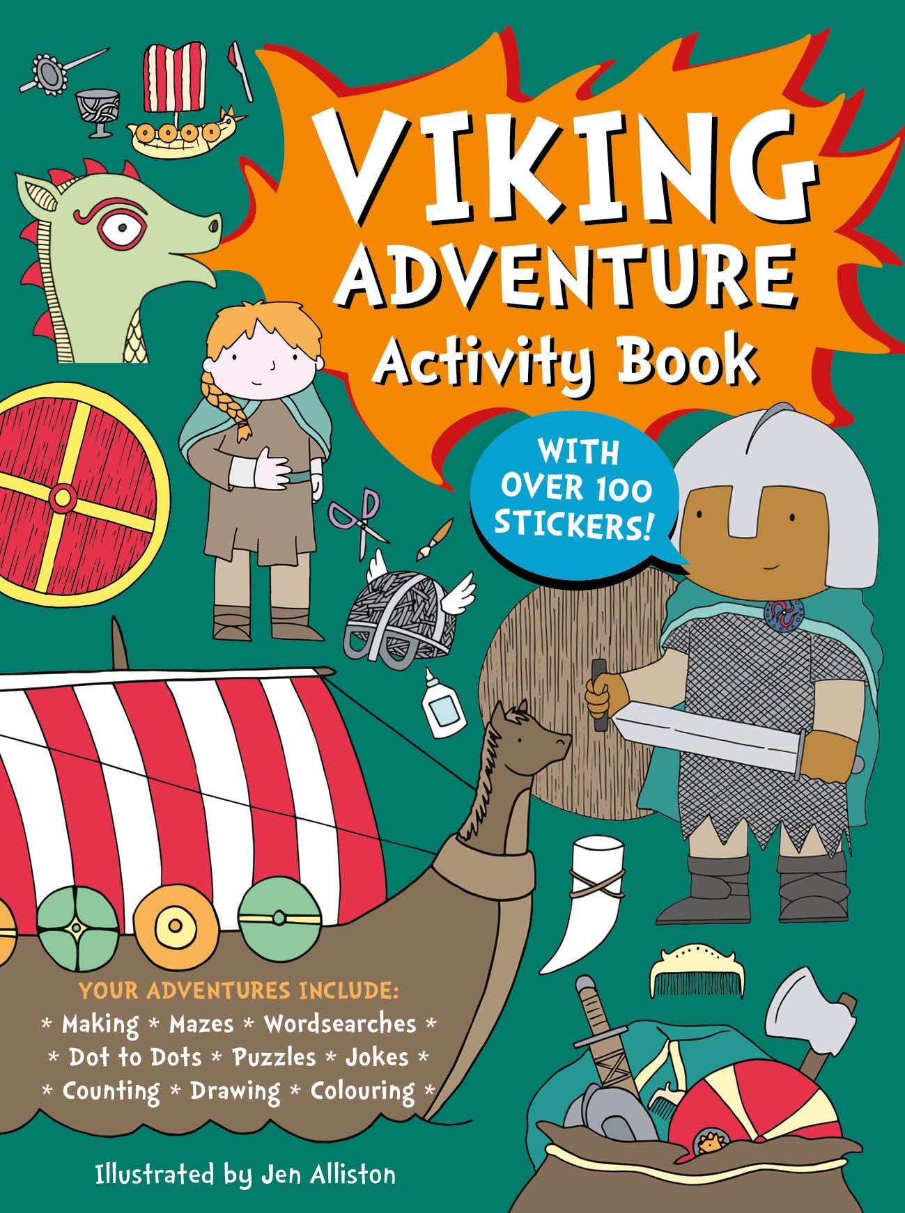 Viking Adventure Activity Book by Jen Alliston PAPERBACK 9781787080744