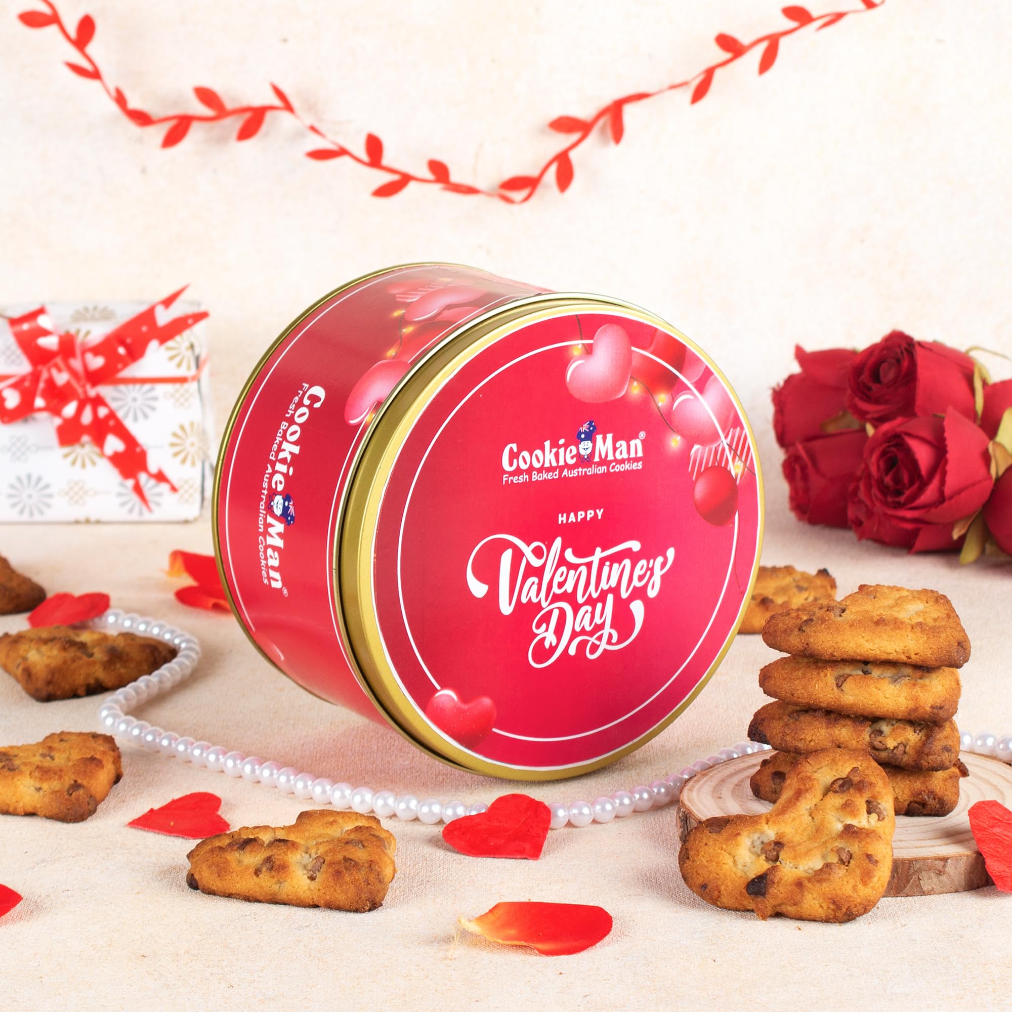 CookieMan Heart-Shaped Choco Chip Cookies – 300g | Share the Love
