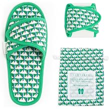 EUXTERPA Women Travel Slippers, Adjustable Ladies Slipper, Lightweight Easy Carry Foldable Travel Slippers with Storage Bag