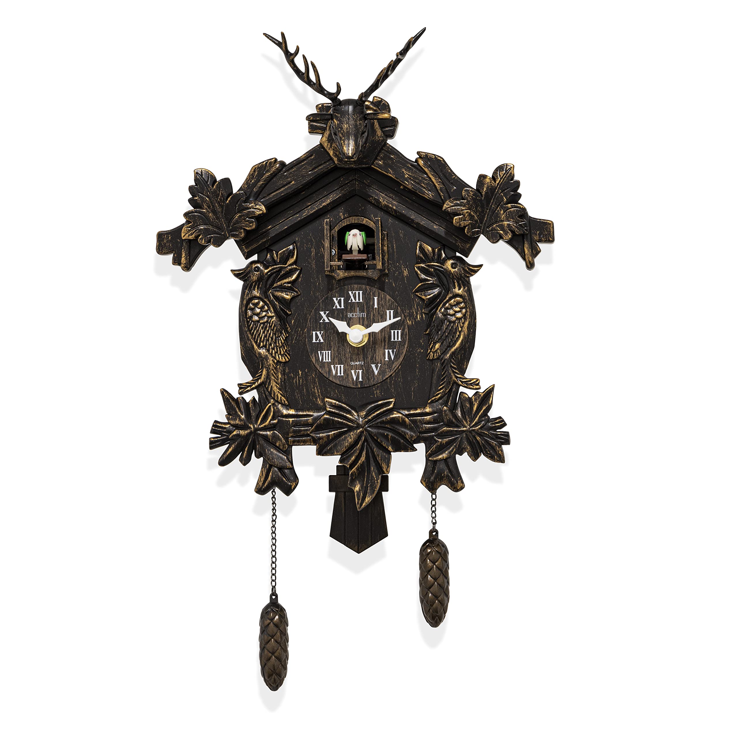 Acctim Bronze Lindau Antique Pendulum Cuckoo Clock