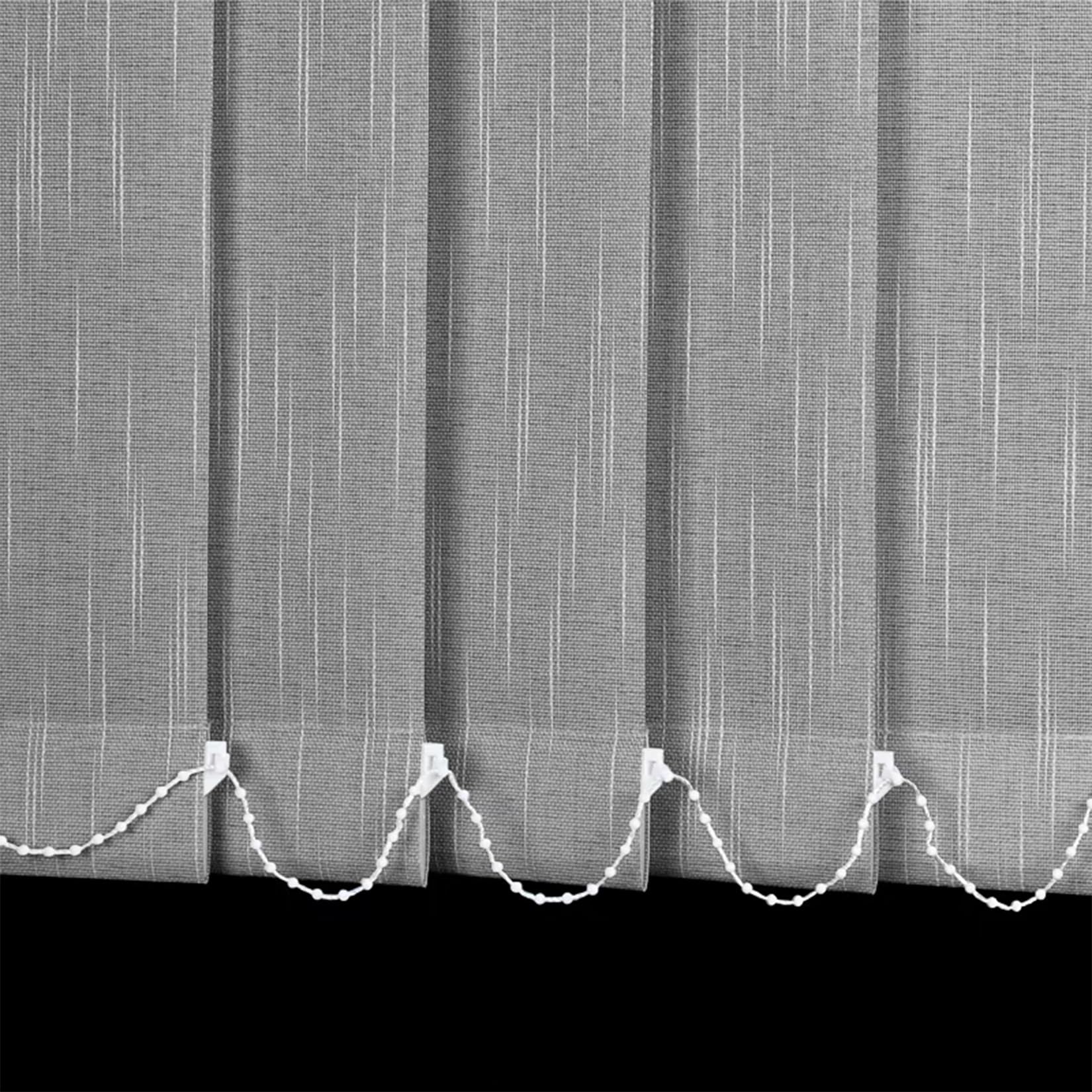 Tende a velo grigie personalizzate per Clete Set termiche a doghe da 98 mm, filtraggio della luce e oscuranti, per interni, protezione della privacy, dimensioni 100 x 240 cm