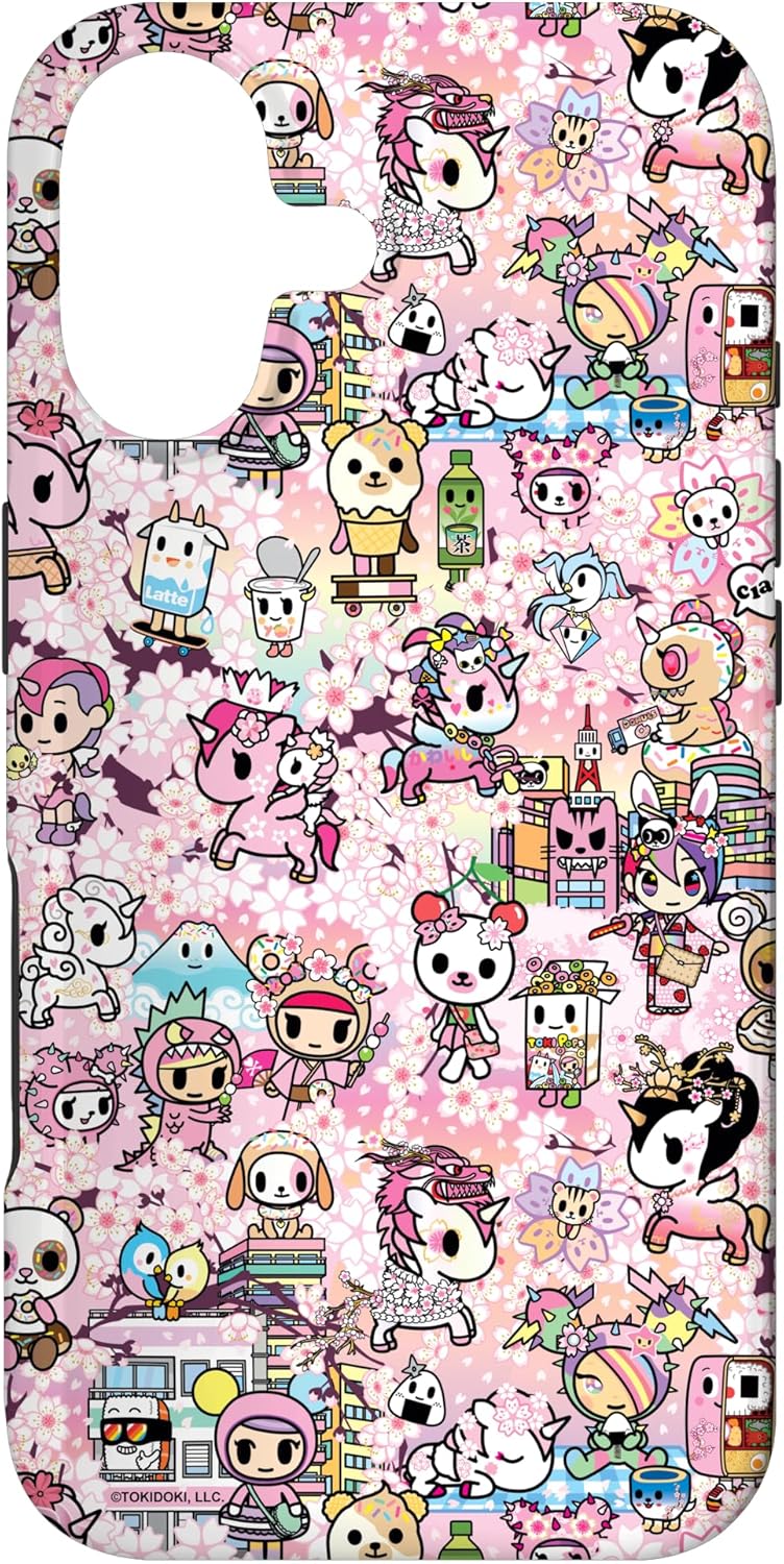 Tokidoki Hanami Pincnic Cute Collage Kanji Pattern Case for iPhone 17
