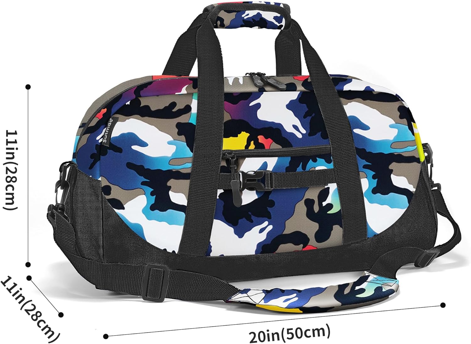 Stumdo Kids Overnighter Duffel Bags for kids, Carry-On Size & Ideal for School Practice or Overnight Travel Weekender Tote for Travel Gym Sport bag for Boys & Girls (11mchua) - Image 2