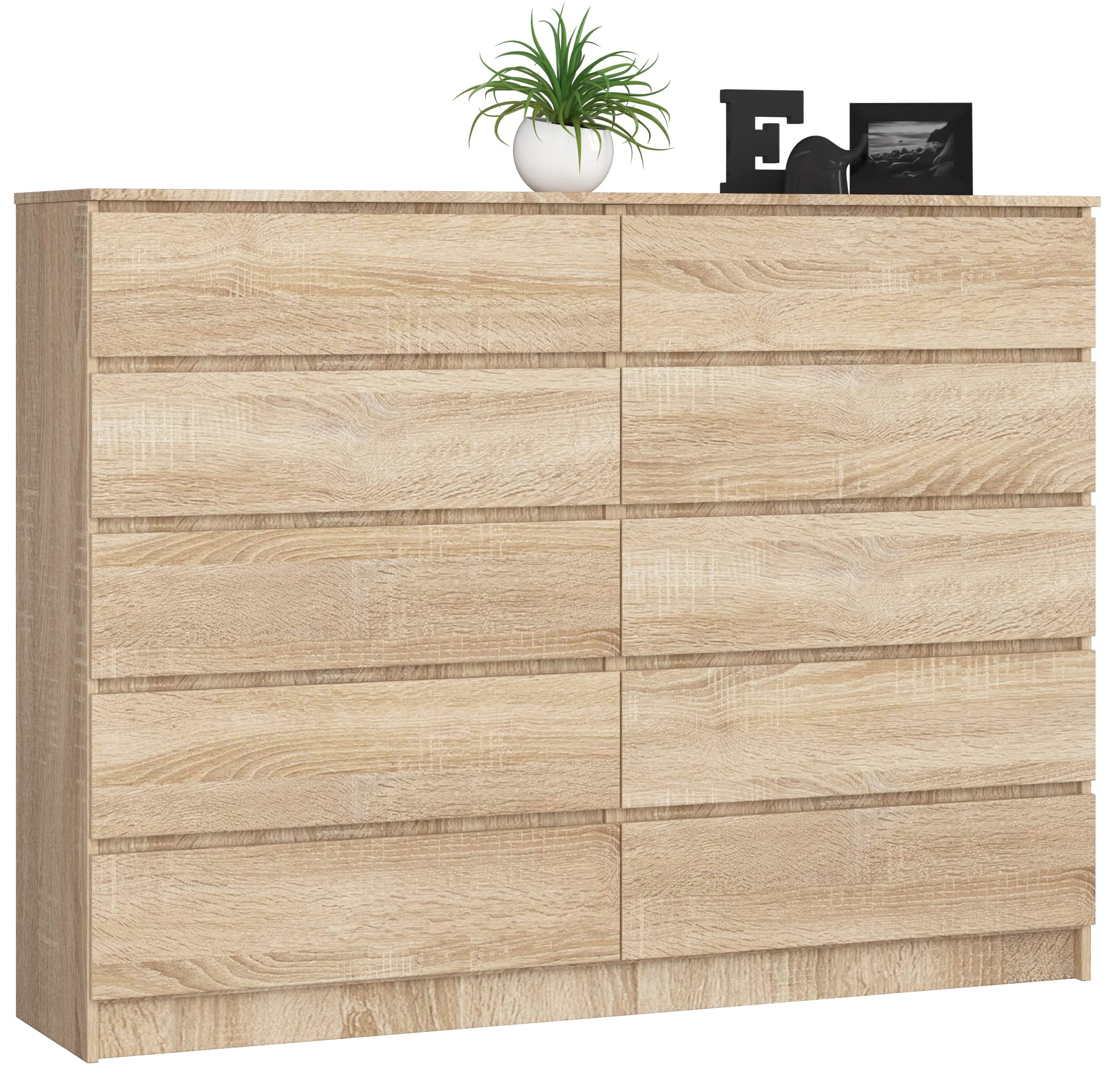 Cassettiera con 10 cassetti, molto capiente, armadio, corridoio, bagno, comò, mobiletto multifunzione Dimensioni: 160 x 121 x 40 cm