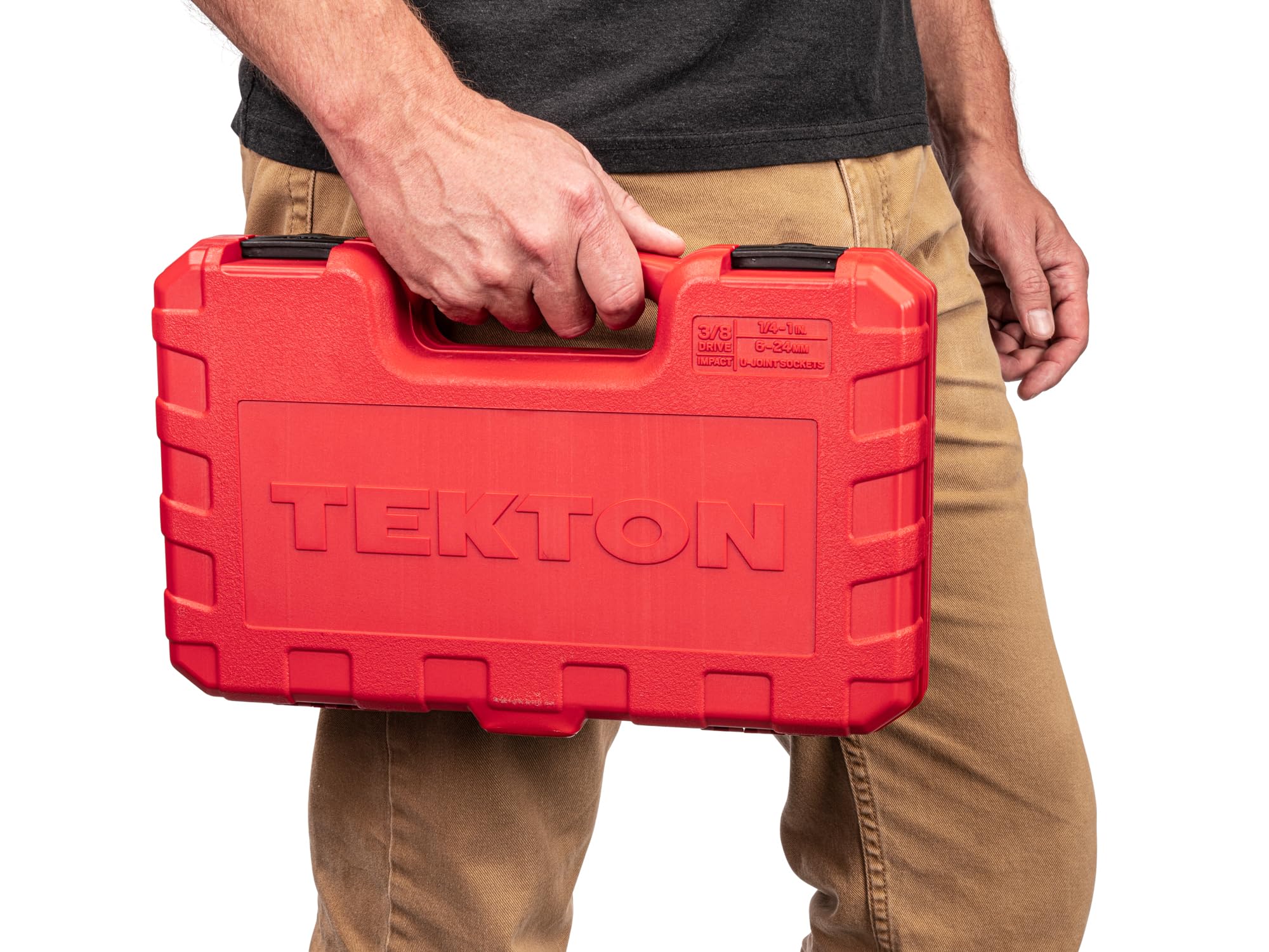 TEKTON 3/8 cala 6-punktowy uniwersalny zestaw nasadek udarowych, 34-częściowy (1/10.2-2.5 cm, 6-24 mm) | SID97303