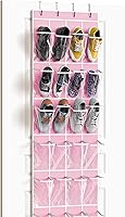 Vista 14 de Simple Houseware Organizador de zapatos colgante para colgar sobre la puerta, 24 bolsillos, color turquesa (64 x 19 pulgadas)