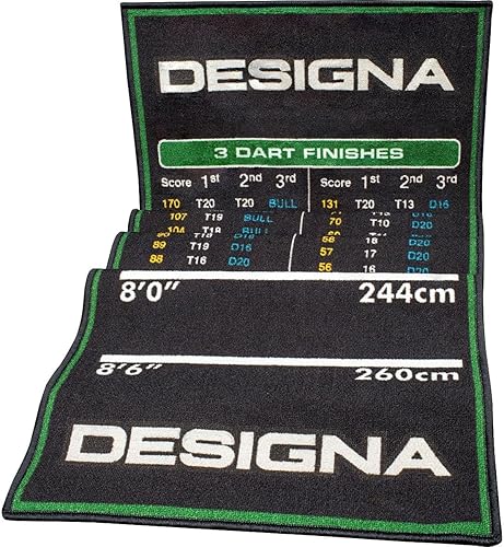 Miniatura 7 de Designa Dardos Mat Checkouts - Alfombra resistente antideslizante delgada o ancha