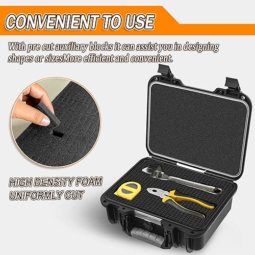 Miniatura 10 de Inserto de espuma Pick Apart  3 piezas y almohadillas  3 piezas de inserción precubada de platillo precortado hoja de cubo con parte inferior para