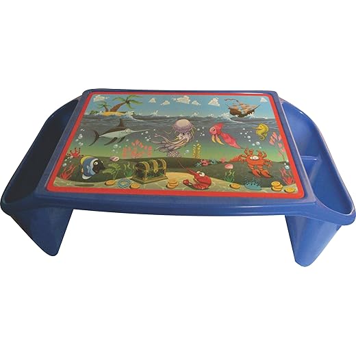 Babyjoys Kids Table with Side Storage (Blue)