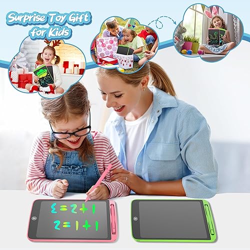 Miniatura 7 de SOOOO Tableta de escritura LCD para niños de 10 pulgadas, paquete de 2 tableros coloridos de garabatos para niños de 3, 4, 5, 6, 7, 8, 9, 10 años,