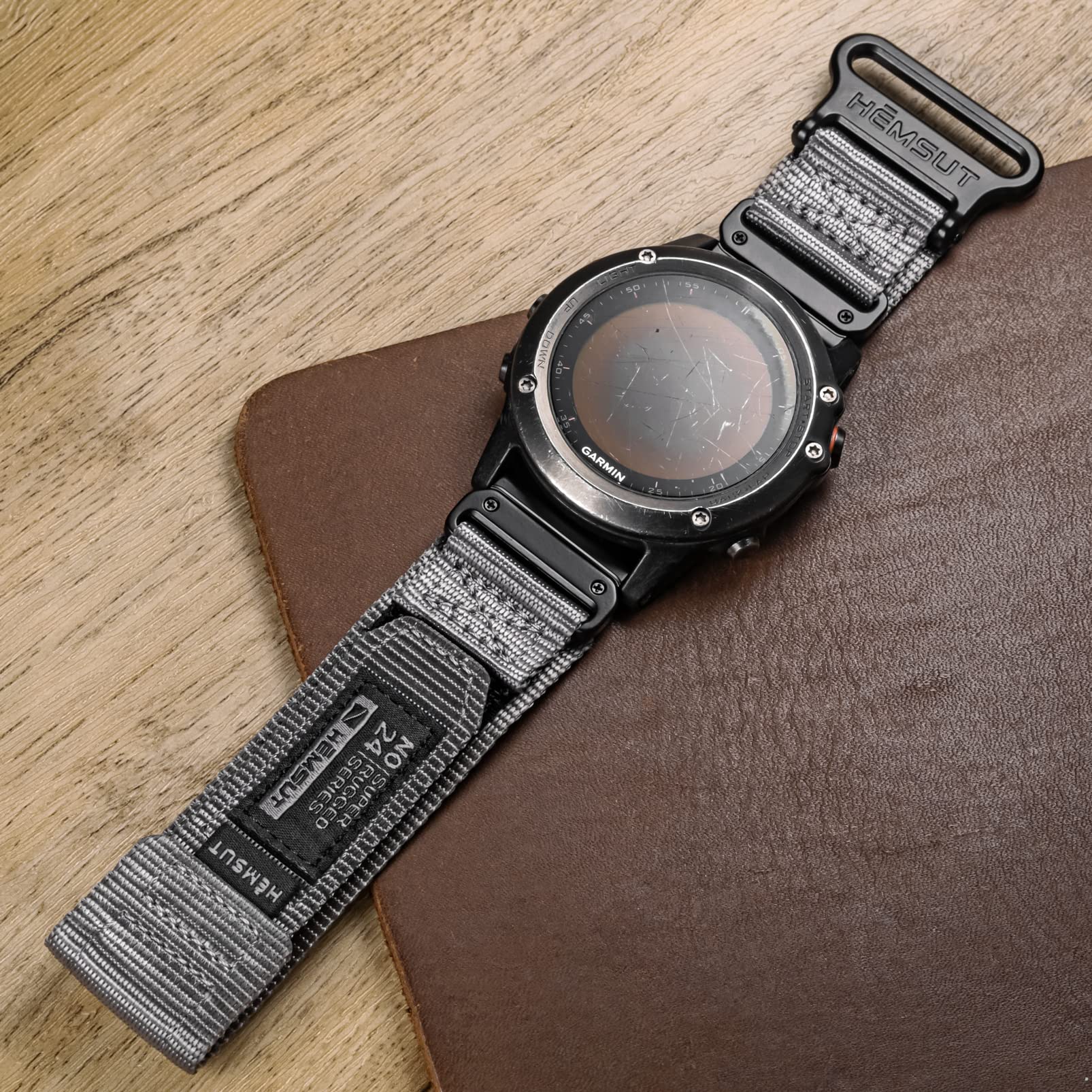 torbollo Nylon Watch Band Compatibile con Garmin, cinturino per orologio sportivo per fēnix/Forerunner/Approach/MARQ/quatix/D2 Series Fascia di ricambio robusta per gli uomini