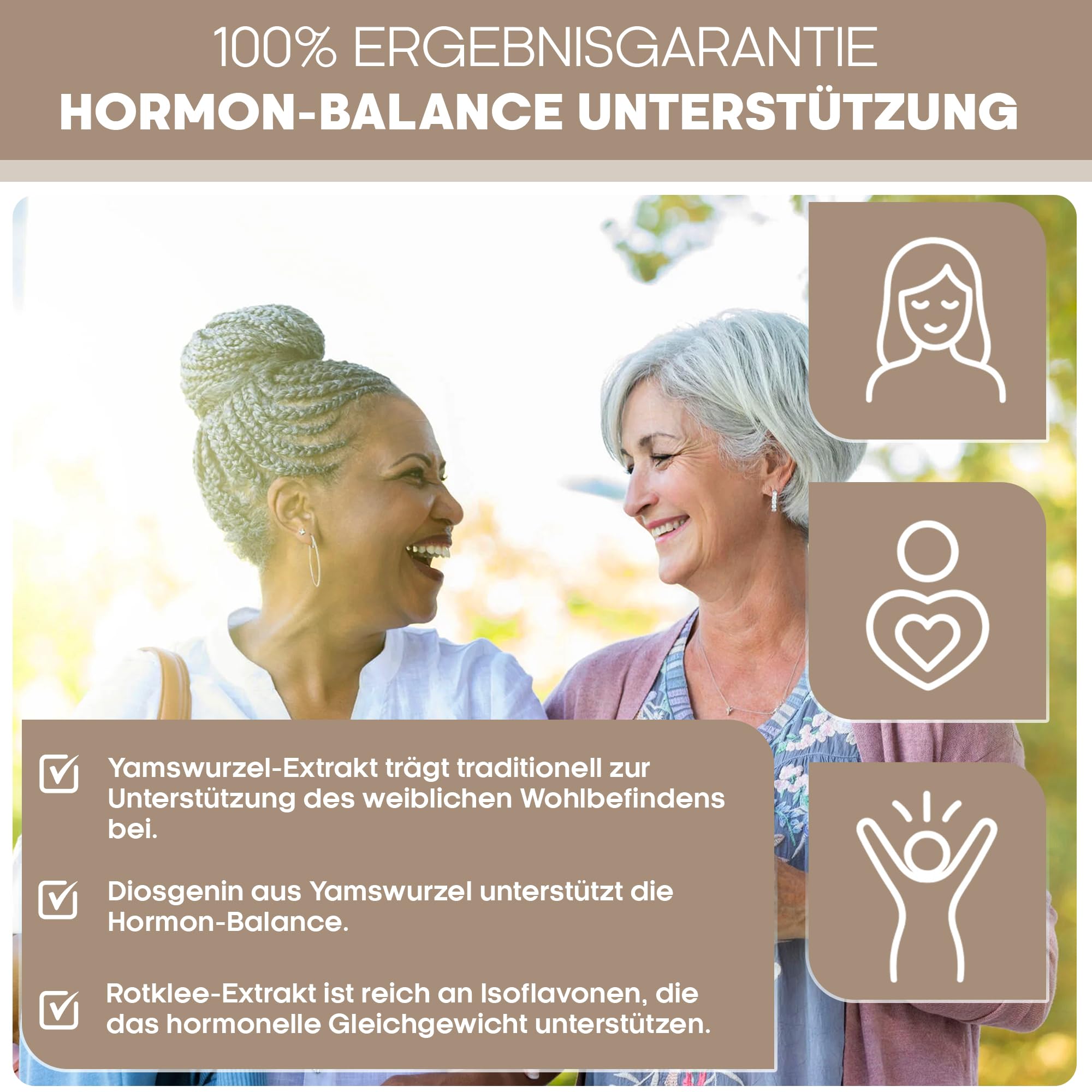 Wechseljahre Kapseln für Frauen ab 50 | Meno Balance+ | Komplex mit Yamswurzel, Rotklee & Baldrian | Eisen, Folsäure & B-Vitamine | Hitzewallungen, Schlaf & Stimmung | 180 vegane Kapseln, laborgeprüft