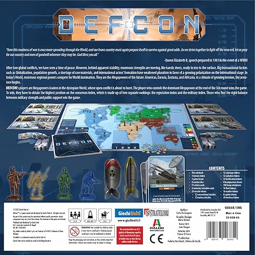 Miniatura 4 de Giochi Uniti Defcon - Juego de mesa  Juego de estrategia táctica  Juego de control de área dsytopian  Juego de guerra de nivel de entrada para niños