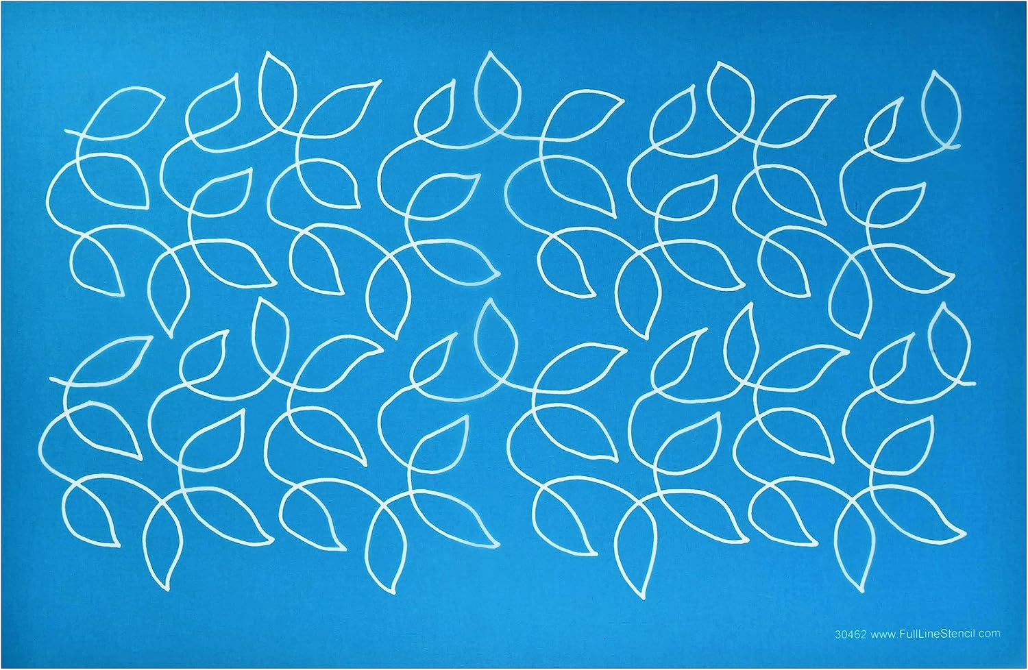 Full Line Stencil - Large Meandering Leaves- Edge to Edge Stencil, Continuous Line Template for Free Motion Quilting, Domestic Machine Quilting, Hand Quilting, Long-Arm Quilting (30462)