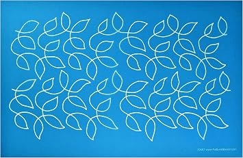Full Line Stencil - Large Meandering Leaves- Edge to Edge Stencil, Continuous Line Template for Free Motion Quilting, Domestic Machine Quilting, Hand Quilting, Long-Arm Quilting 30462