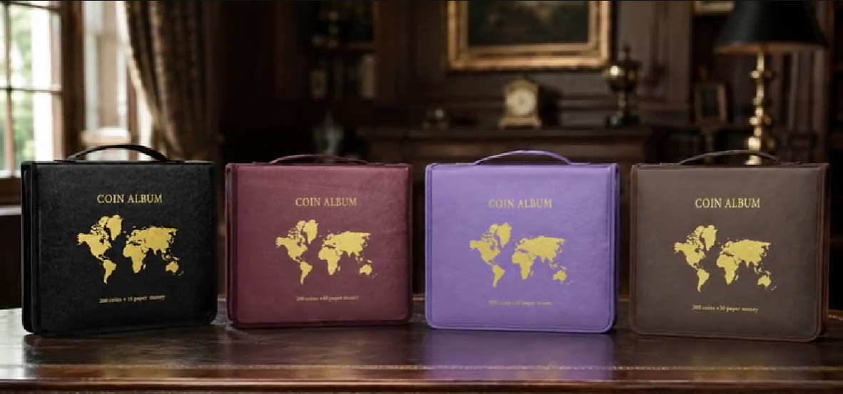 Amazon.com: ANKHOH Zippered Coin Collection Book, 200 Pockets and