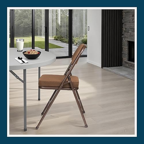 Miniatura 12 de OEF Furnishings Serie OEF3200 - Sillas plegables de tela de alta calidad, resistentes, de grado industrial, asiento ultra acolchado de 2 pulgadas,