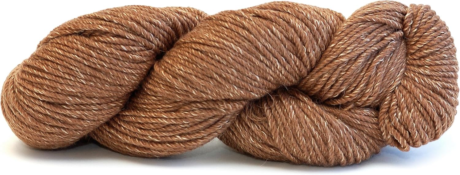 HiKoo Simplinatural Yarn Hank, Baby Alpaca, Fine Merino Wool, and Mulberry Silk Blend for Knitting and Crocheting, 100 Gram Hank, 183 Yards, #139 - Sedona