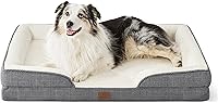 Vista 127 de Bedsure - Cama ortopédica extragrande para perros, sofá cama lavable para perros extragrandes, espuma de soporte con funda extraíble y lavable, negro