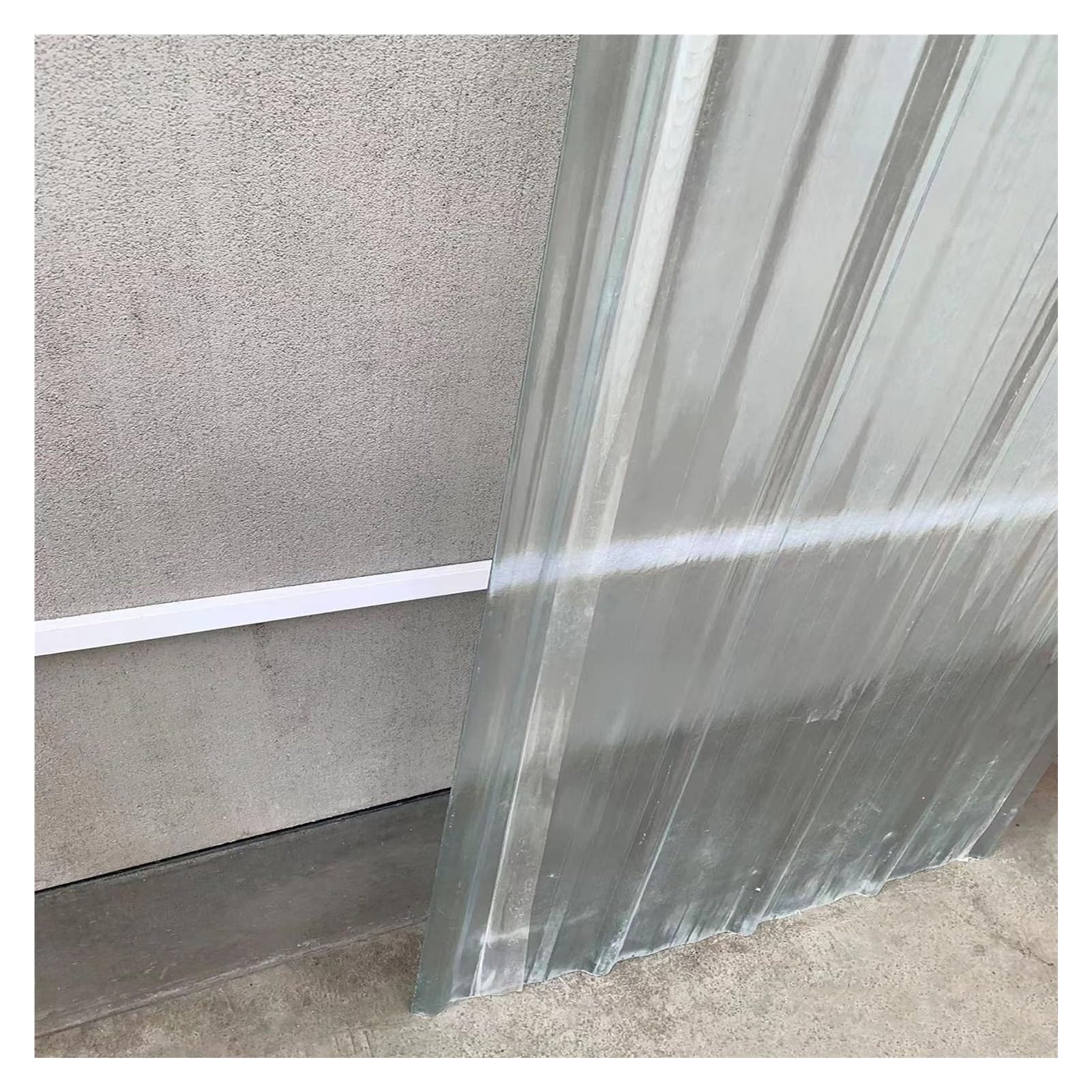 Revêtement plastique ondulé pour panneau toiture de lucarne et couverture tunnel de jardin B