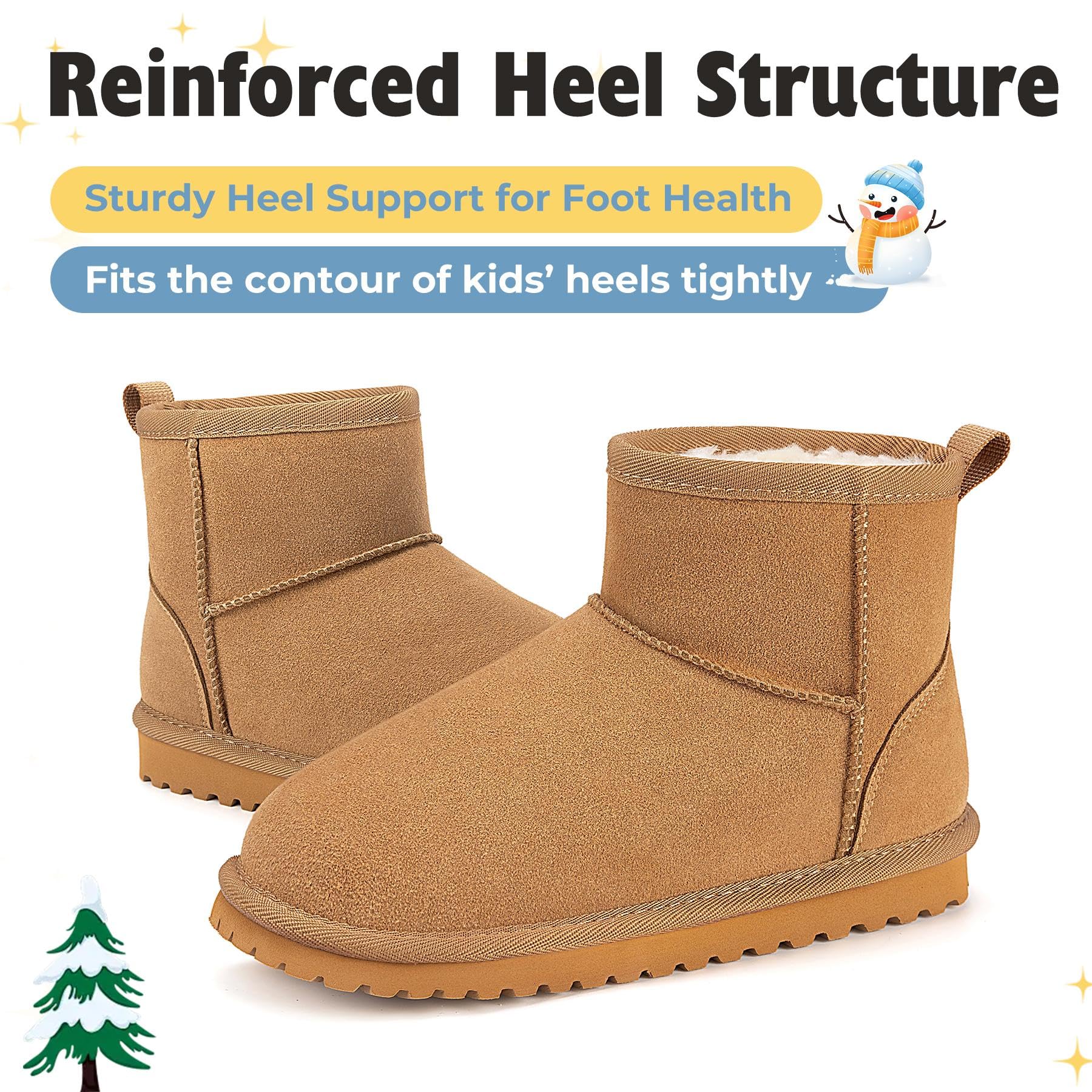 Mishansha Botas de Nieve Niños Invierno Cálido Forrados Gr.24-36