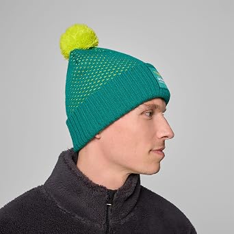 Aston Martin F1 2025 Team Beanie Green - One Size Boss logo badge and stripes flag detail adult size one size fits all officially licensed