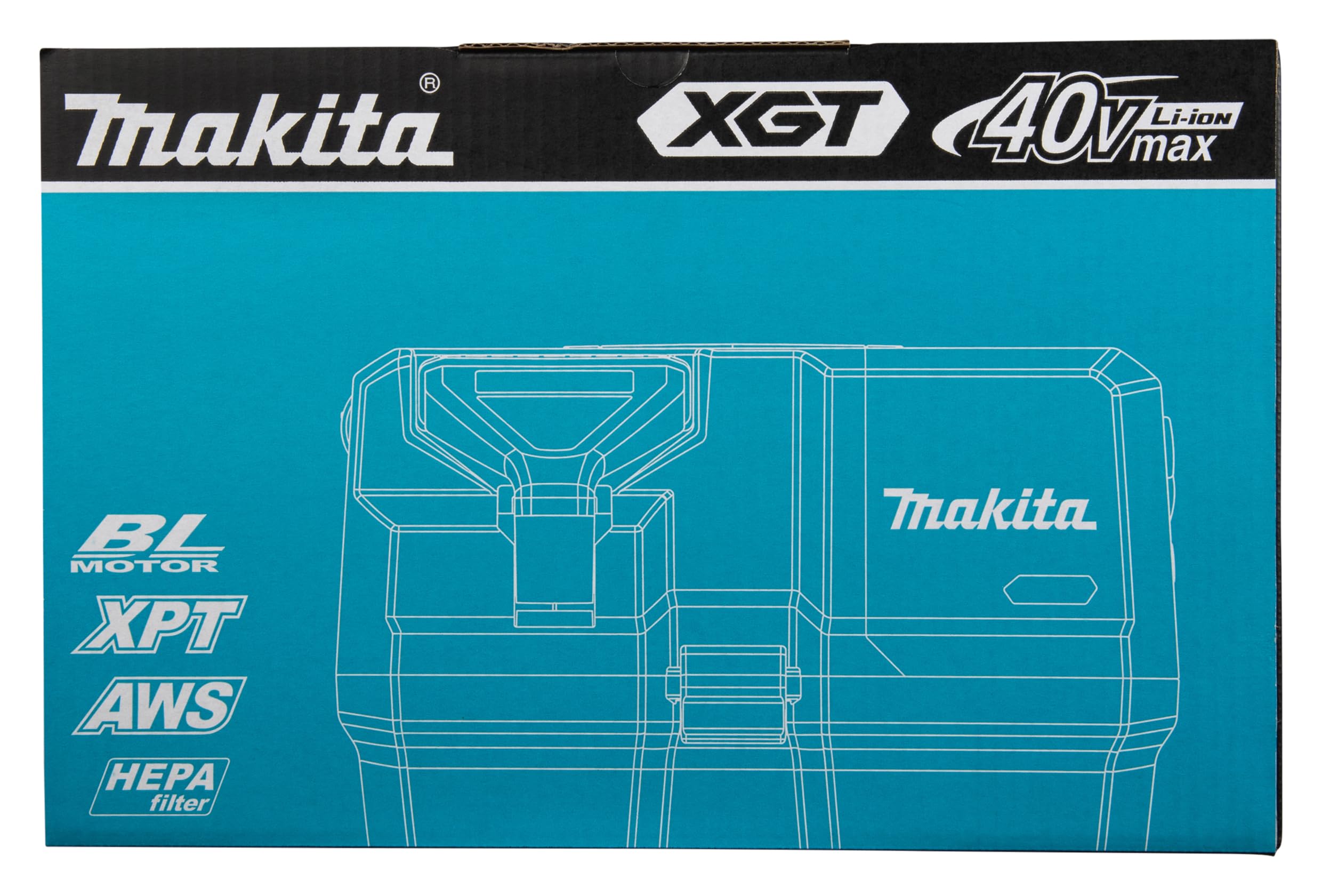 Makita VC013GLZ03 - Aspirapolvere a batteria 40 V max. (senza batteria, senza caricatore)