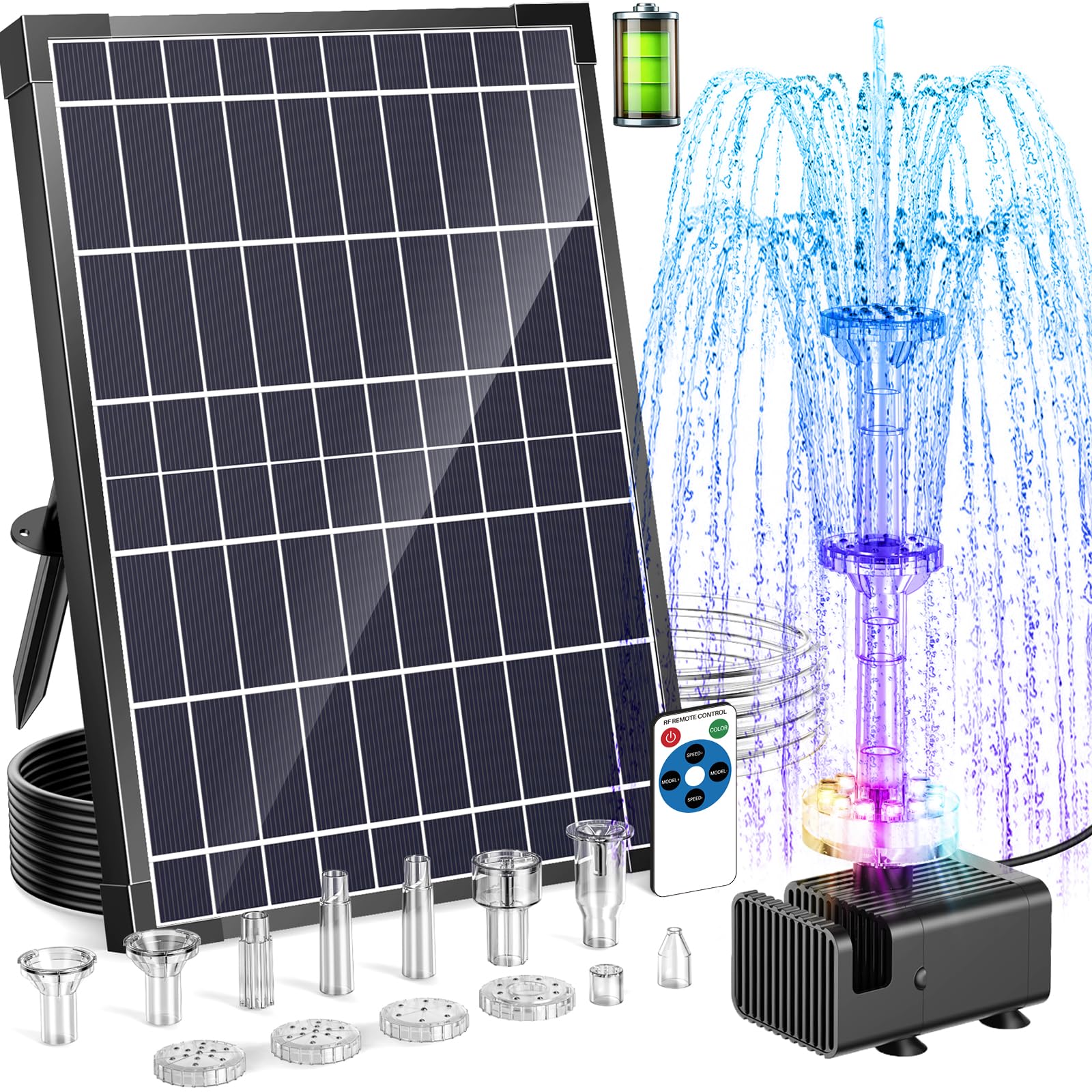 Antfraer 12W Solar Fountain Pump