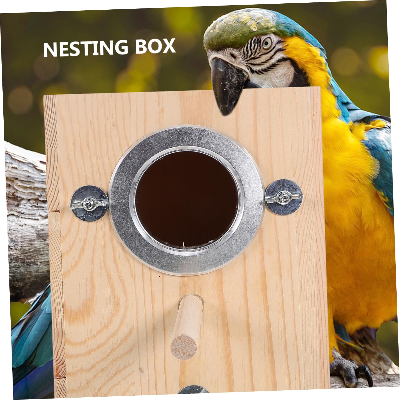 Parakeet Nistkasten Aus Holz Robuste Vogelzuchtbox Für Wellensittiche Und Papageien Für Garten Und Balkon Pflegeleicht Und Sicher Für Ihre Vögel