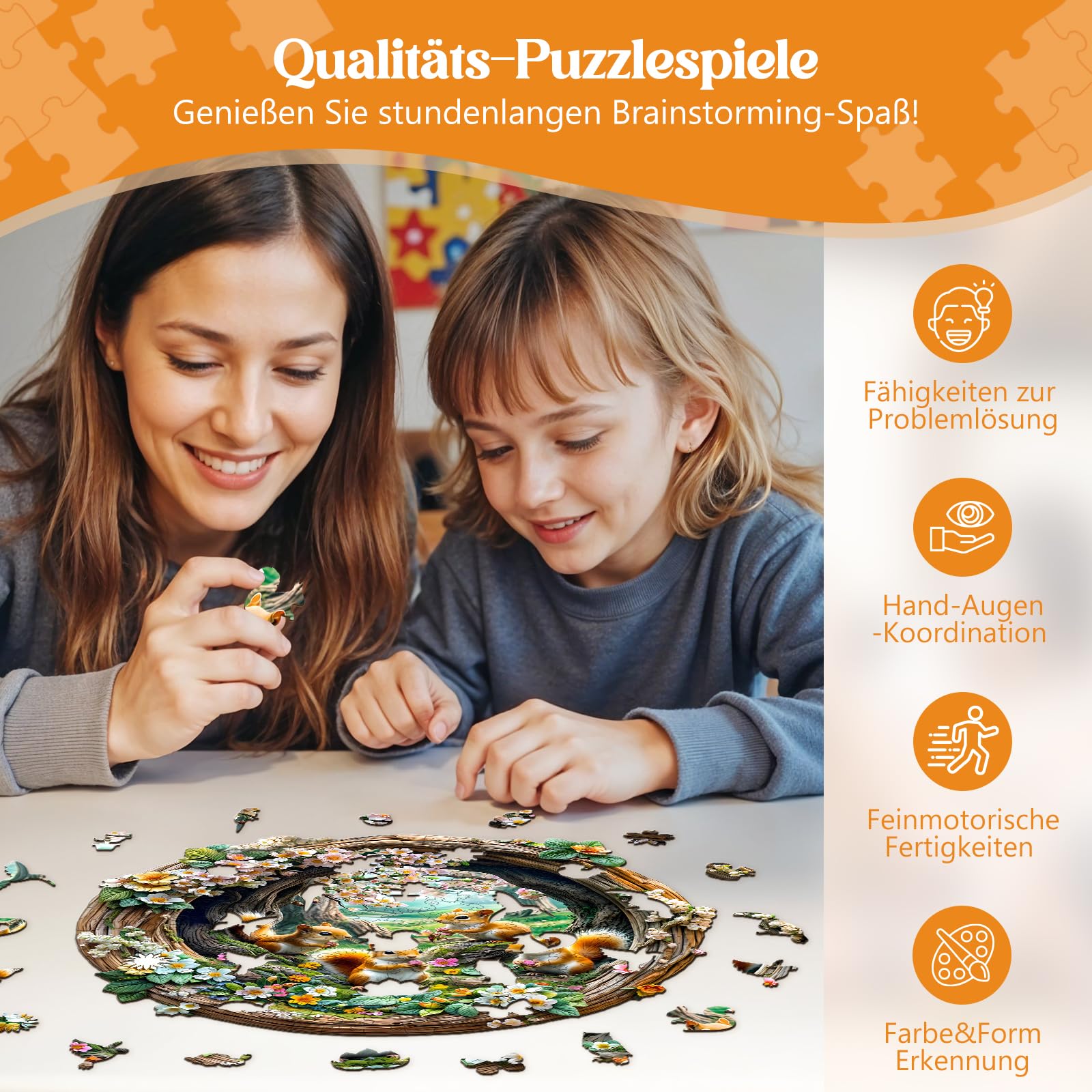 Drewniane puzzle 3D dla dorosłych - 300 elementów, drewniane puzzle, pudełko prezentowe, dekoracja ścienna i prezent dla przyjaciół i rodziny (14 lat)
